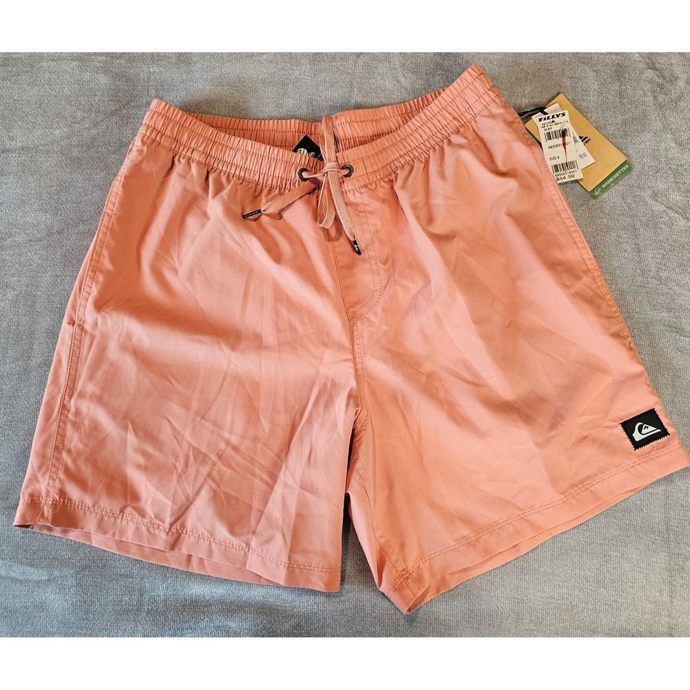 Quiksilver Everyday 15" Volley Shorts  SMALL Dusty Rose NWT